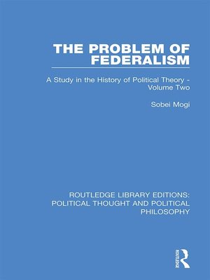 cover image of The Problem of Federalism